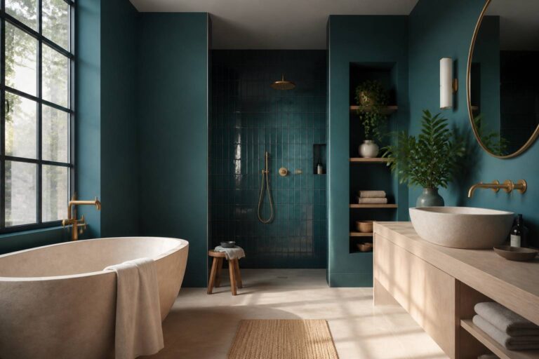 Inspiration et idées créatives pour une salle de bain bleu apaisante